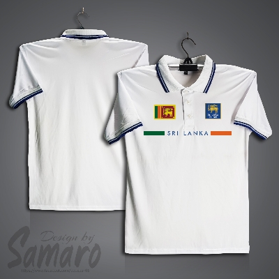 Picture of Sri Lanka Short Sleeve Polo Cricket Jersey For Men - PP Micro Collar Polo Jersey - Sri Lanka Cricket Jersey