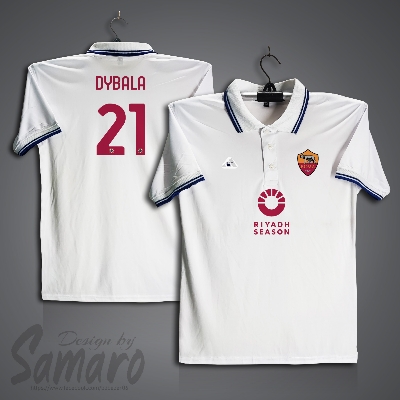 Picture of AS Roma Short Sleeve Polo Football Jersey For Men - DYBALA 21 Polo Jersey - Roma Jersey