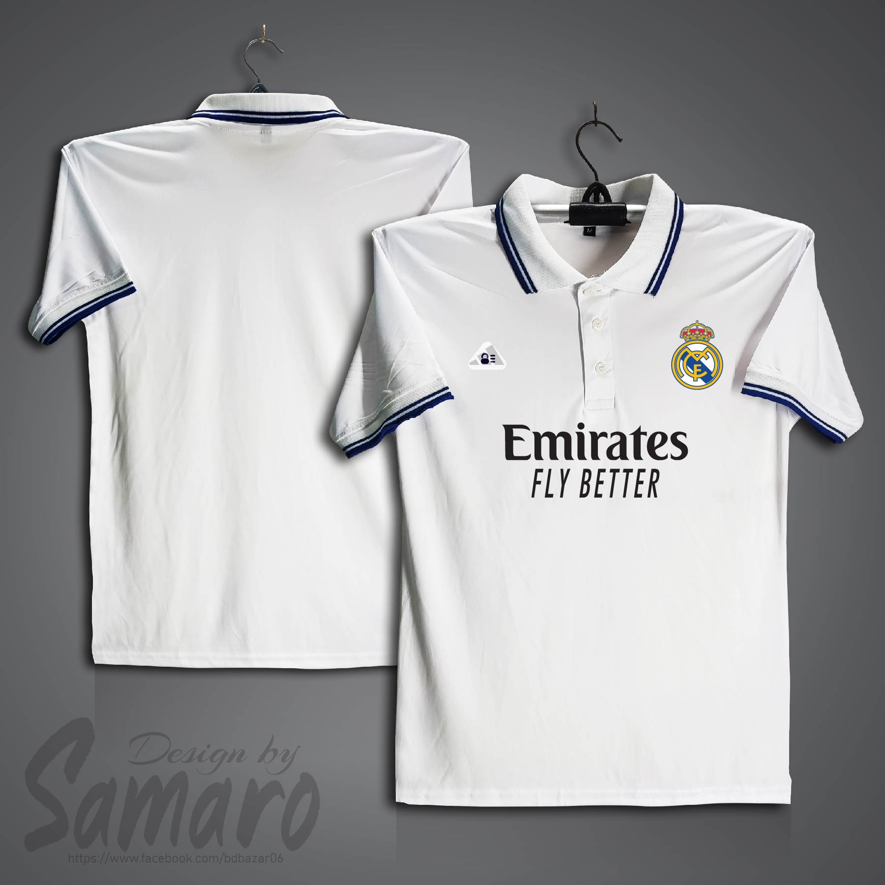 Picture of Real Madrid Short Sleeve Polo Football Jersey For Men - PP Micro Collar Polo Jersey - Real Madrid Jersey