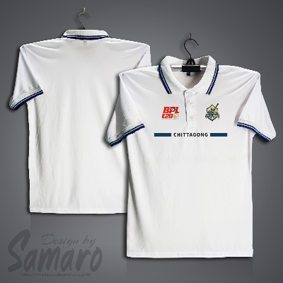 Picture of Chattogram Challengers Short Sleeve BPL Polo Cricket Jersey For Men - PP Micro BPL Polo Jersey - Chattogram Cricket Jersey