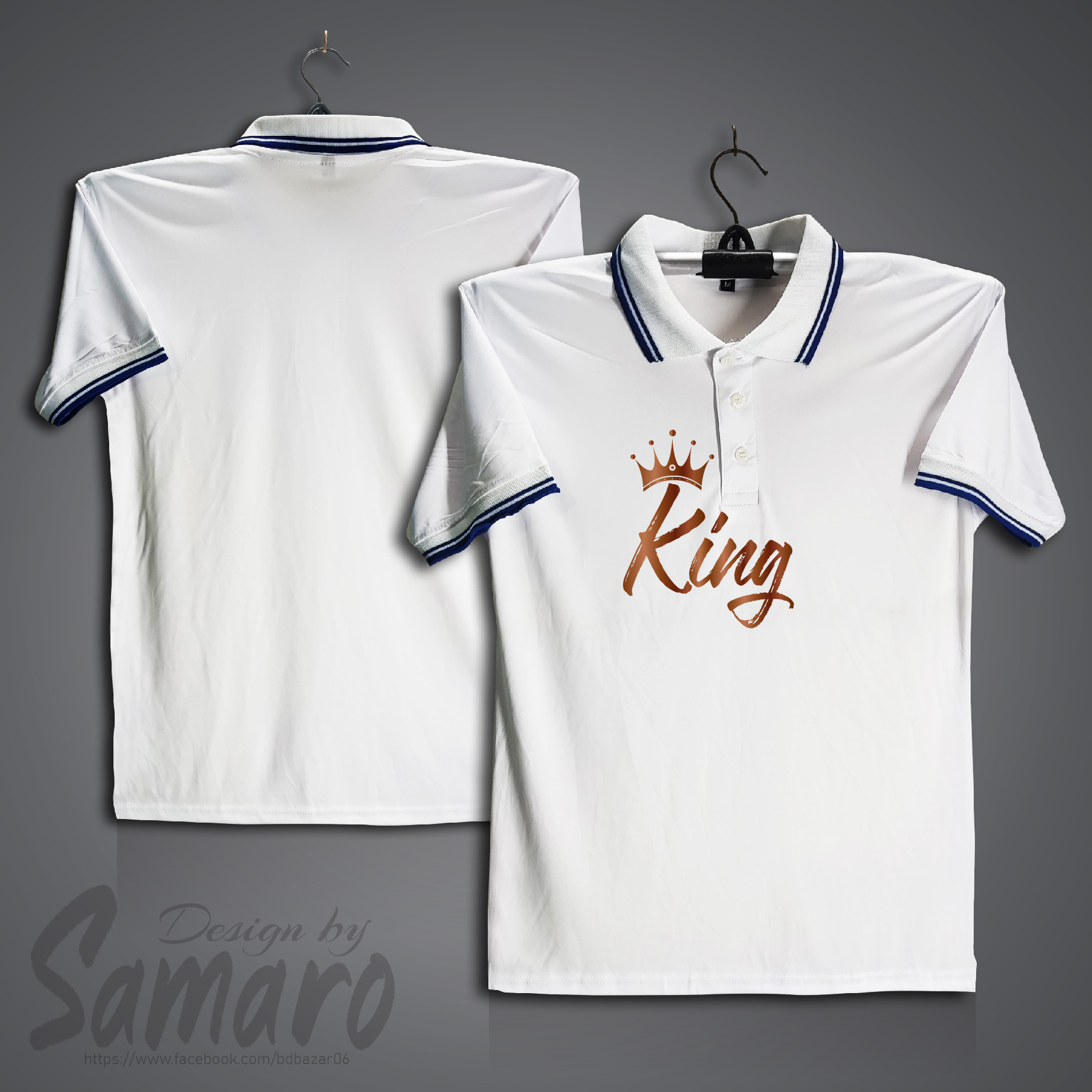 Picture of King Short Sleeve Polo Jersey For Men - PP Micro Polo T Shirt For Men - King Jersey