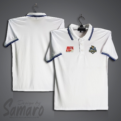 Picture of Dhaka Capitals Short Sleeve BPL Polo Cricket Jersey For Men - PP Micro BPL Polo Jersey - Dhaka Cricket Jersey