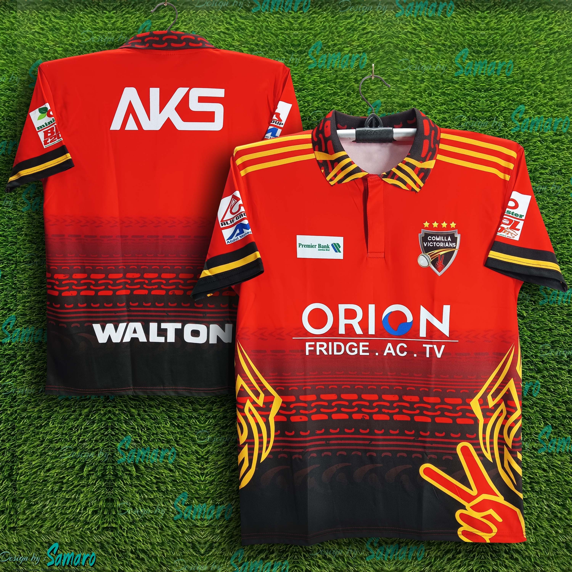 Picture of Comilla Victorians Short Sleeve Polo Jersey For Man - BPL Polo Jersey - Comilla BPL Jersey 2024-2025