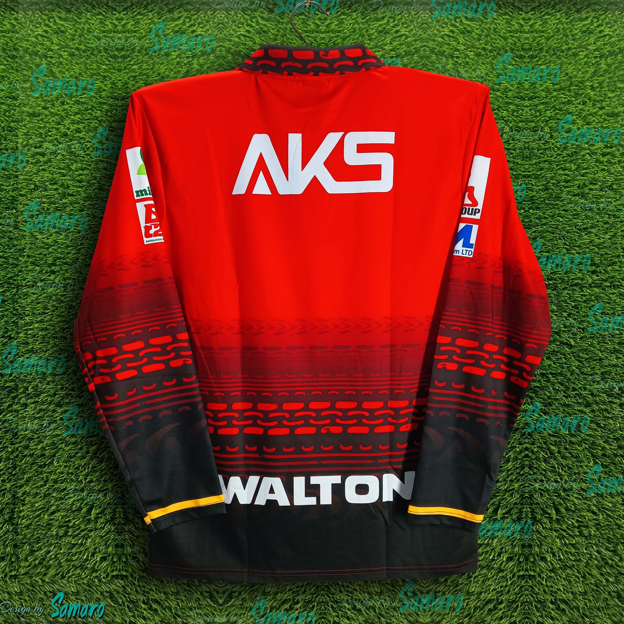 Picture of Comilla Victorians Full Sleeve Polo Cricket Jersey For Man - BPL Polo Jersey - Comilla BPL Jersey 2024-2025