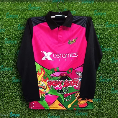 Picture of Sylhet Strikers Full Sleeve Polo BPL Jersey For Man - BPL Long Sleeve Cricket T Shirt - Sylhet  Jersey 2025