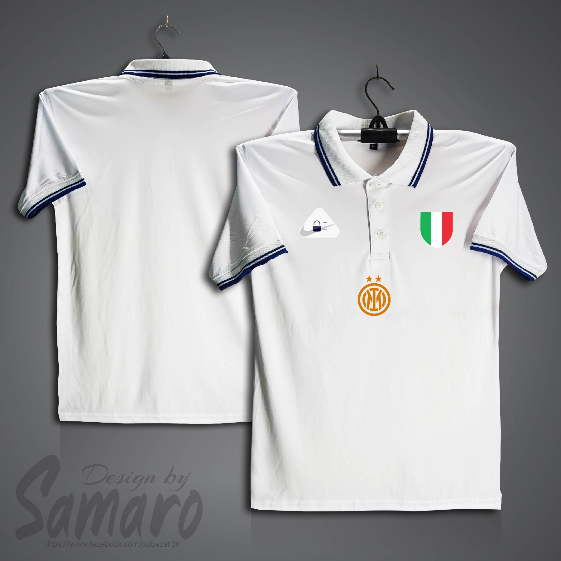 Picture of Inter Milan Short Sleeve Polo Football Jersey For Men - PP Micro Collar Polo Jersey - Inter Milan Jersey