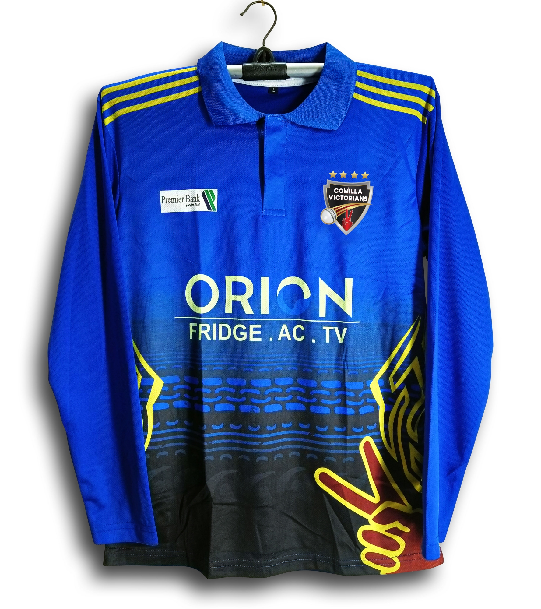 Picture of Comilla Victorians BPL Polo Cricket Jersey For Man - BPL Full Sleeve Collar Jersey - Comilla Jersey 2024