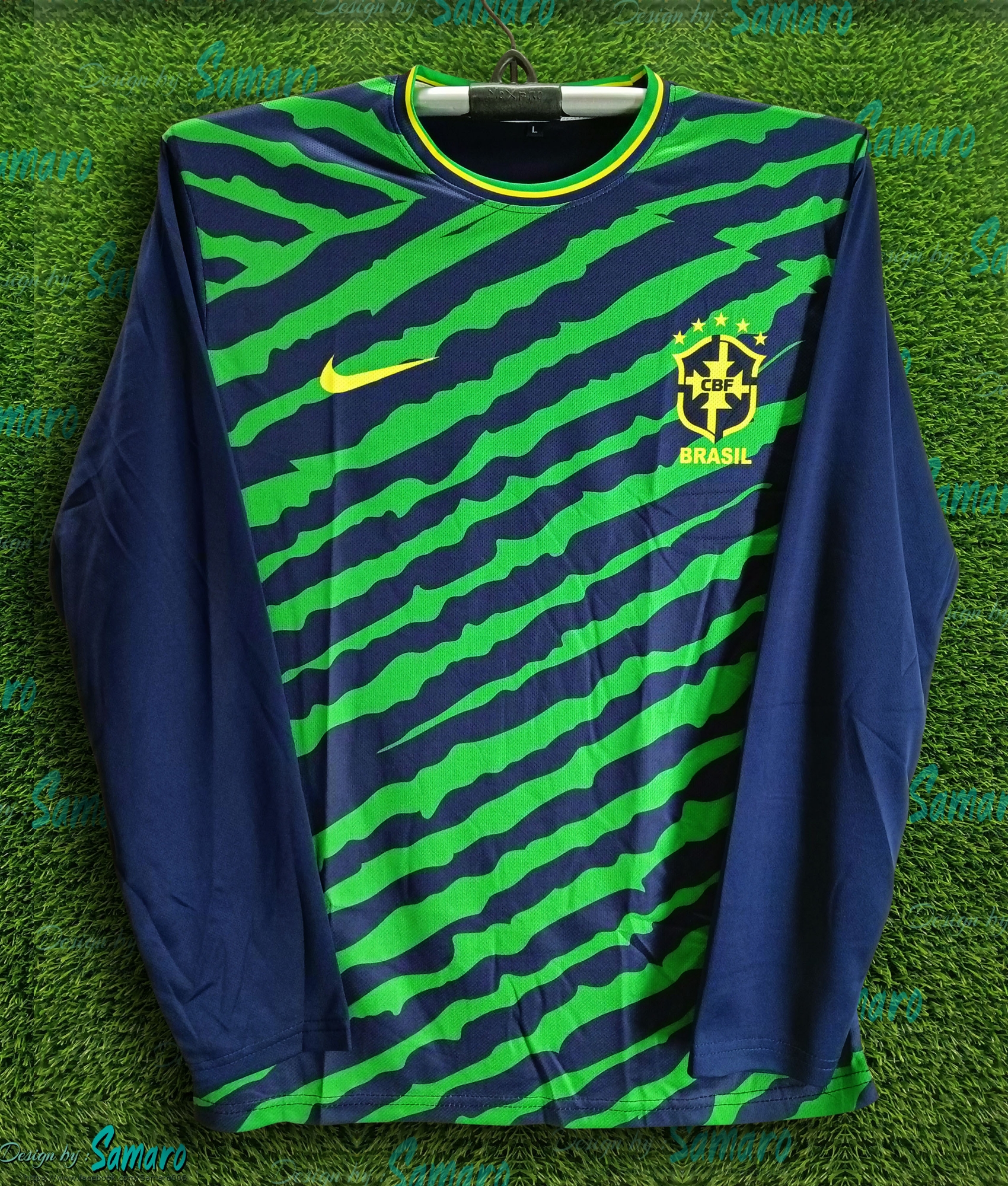Picture of Brazil Training Jersey - Full Sleeve Football Jersey For Man - Brazil Jersey