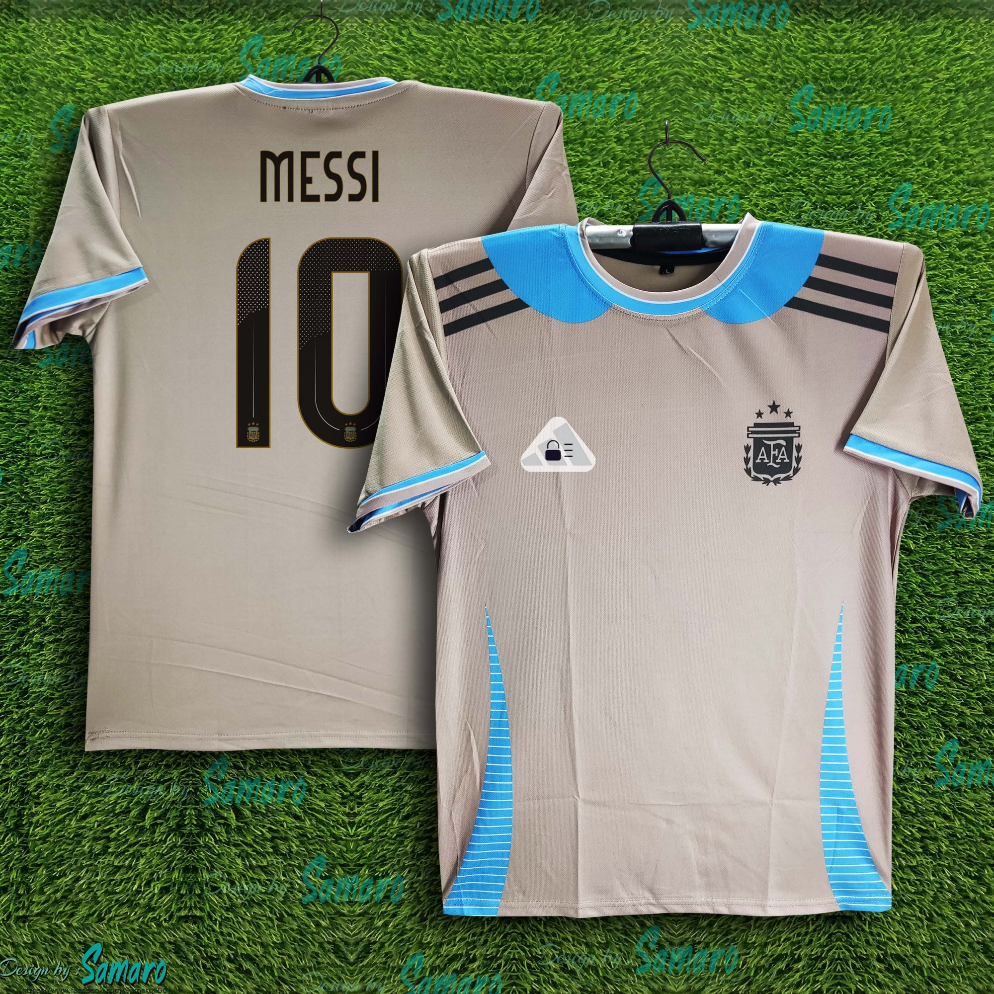 Picture of Argentina Short Sleeve Training For Men - Messi 10 Training Jersey - Argentina Jersey 2024-2025