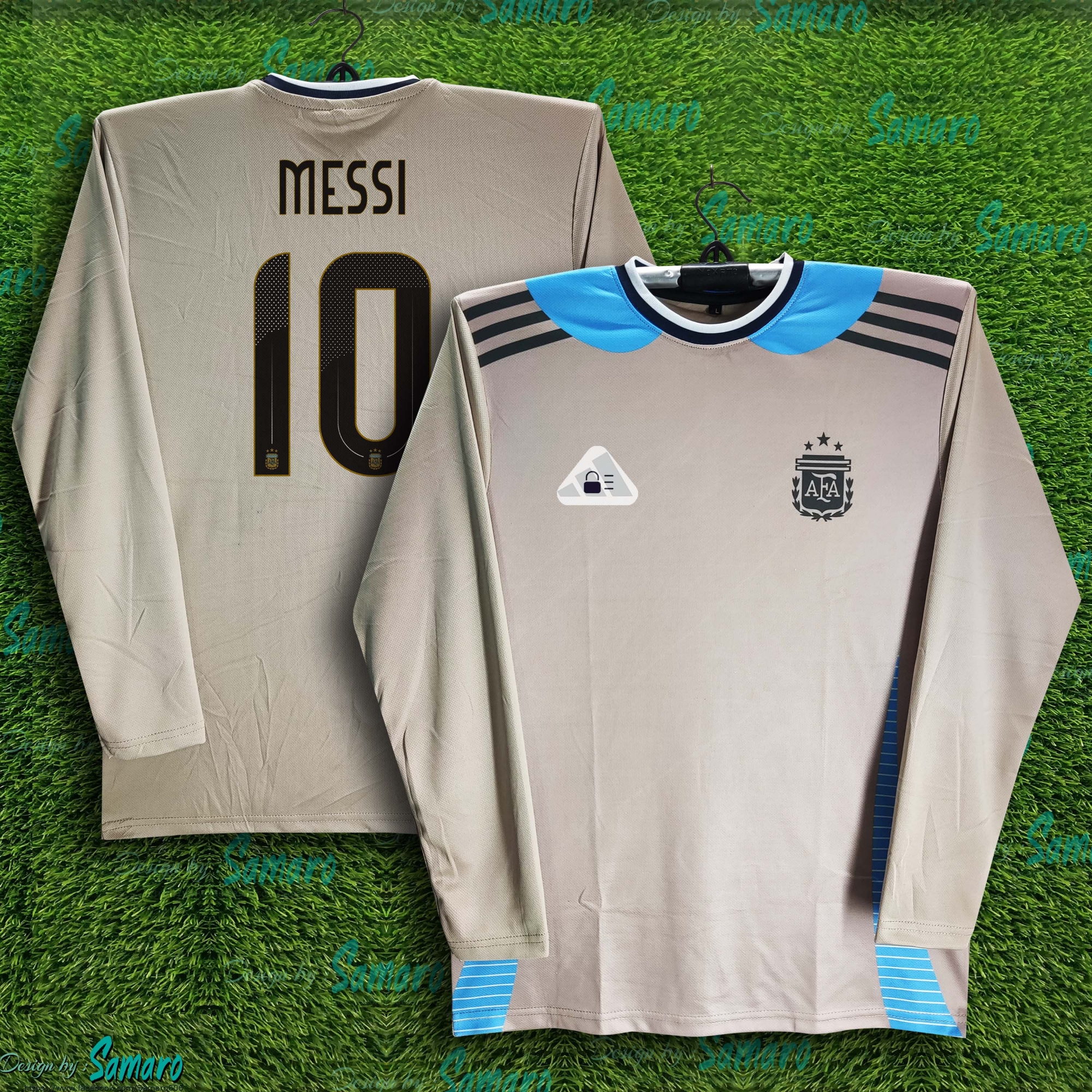 Picture of Argentina Short Sleeve Training For Men - Messi 10 Training Jersey - Argentina Jersey 2024-2025