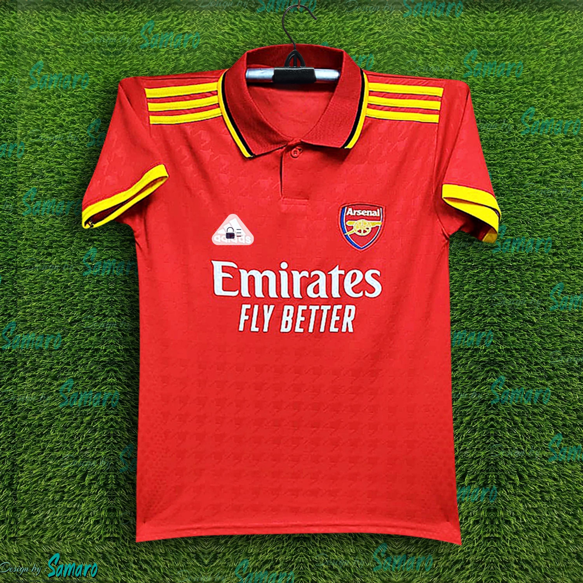 Picture of Arsenal Thai Premium Football Jersey For Men - Half Sleeve Polo Jeresey - Arsenal Football Jersey 2025-26