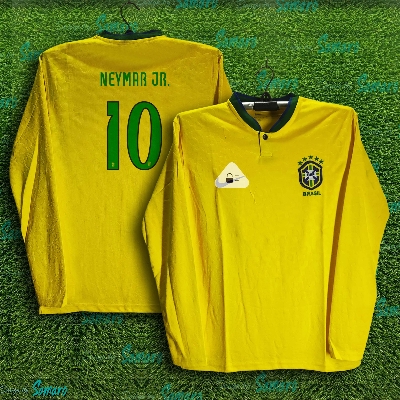 Picture of Brazil Full Sleeve Thai Premium Football Jersey For Men - Neymar Jr. 10 Jersey - Brazil Jersey 2025/26