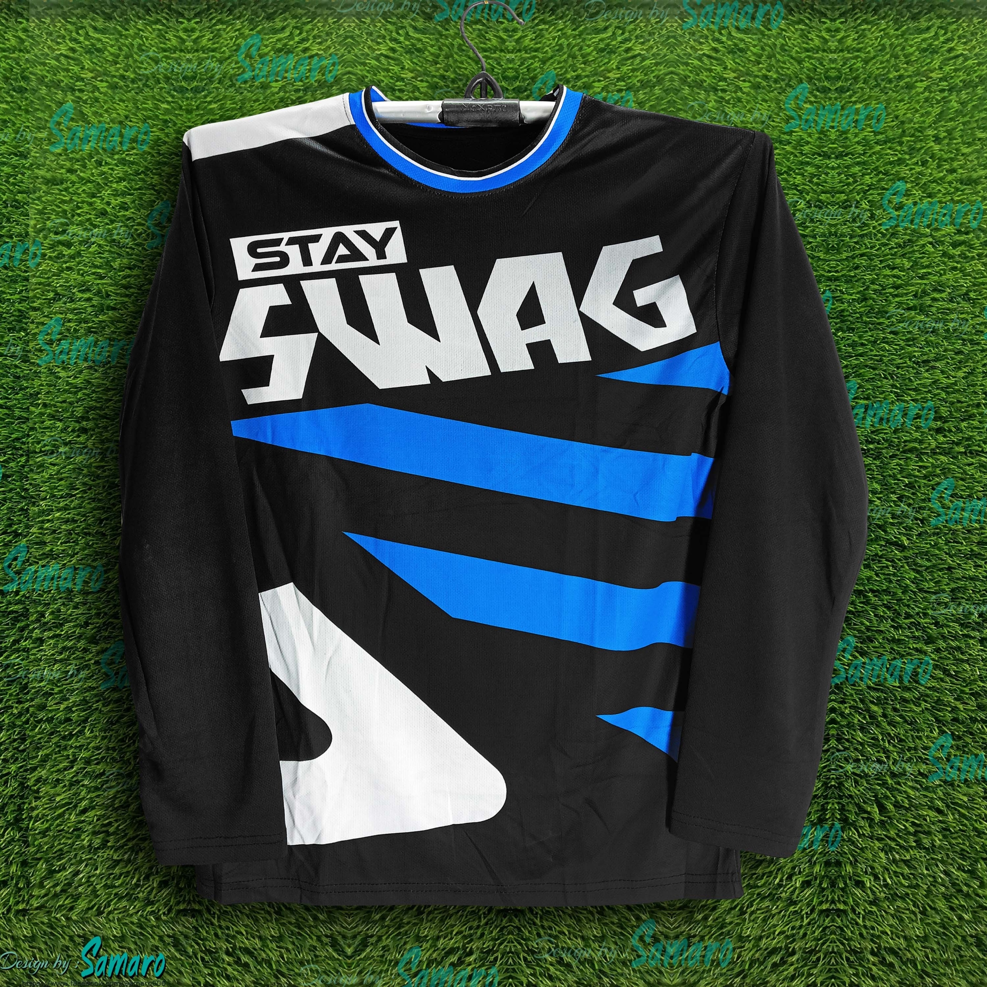 Picture of SWAG Full Sleeve Bike  Jersey For Men - Stay Swag Jersey - SWAG Bike Jersey