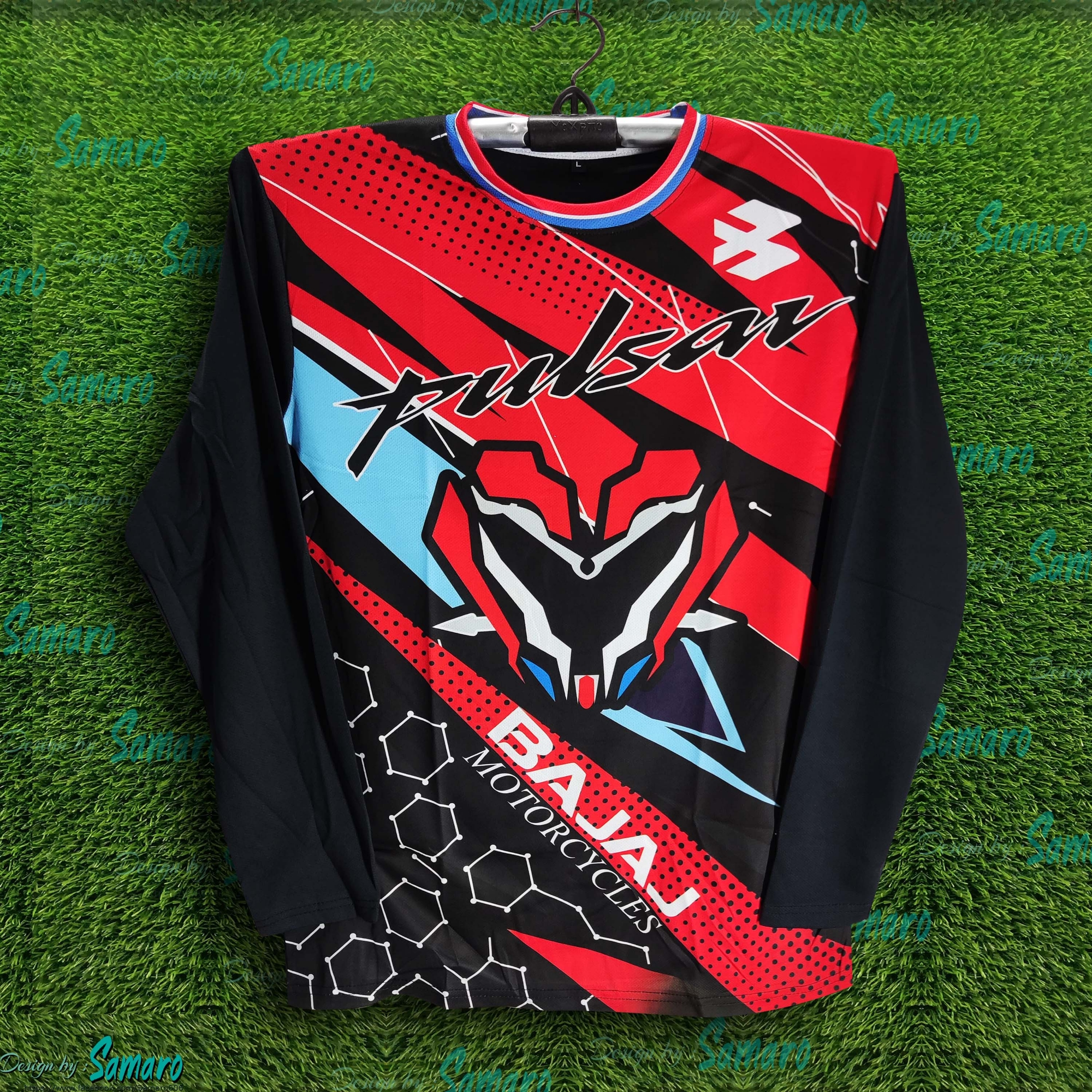 Picture of Pulsar Full Sleeve Bike Jersey For Man - Balal Motorcycle Jersey - Pulsar Bike Jersey