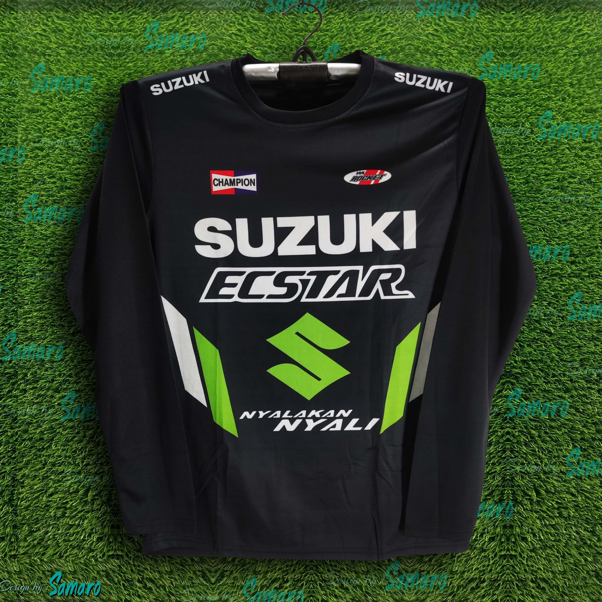 Picture of Suzuki Full Sleeve Bike Jersey For Man - Bike t shirt for man - Suzuki Bike Jersey
