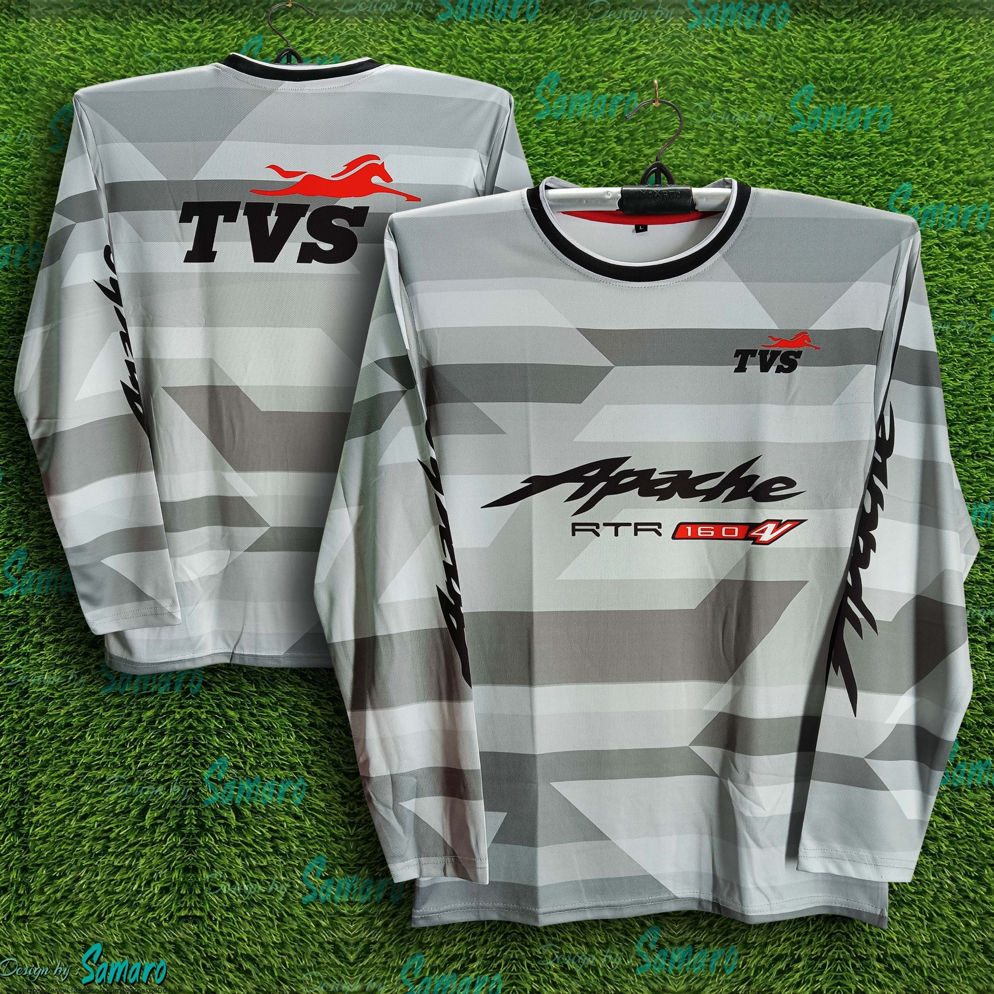 Picture of TVS Apache Full Sleeve Bike Jersey For Man - TVS T Shirt For Man - TVS Bike Jersey