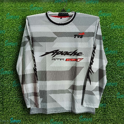 Picture of TVS Apache Full Sleeve Bike Jersey For Man - TVS T Shirt For Man - TVS Bike Jersey