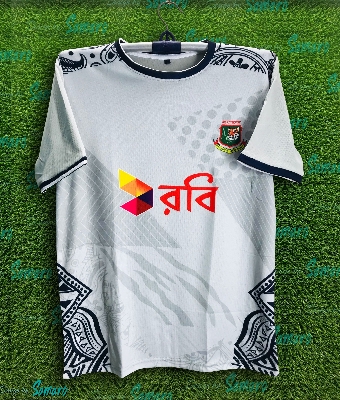 Picture of Bangladesh Short Sleeve Cricket Training Jersey For Men - Bangladesh Training Jersey 2024 - Bangladesh Cricket Jersey 2024