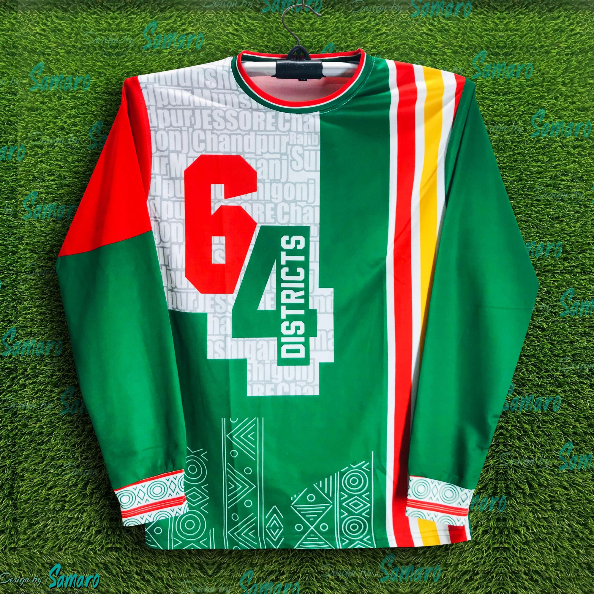 Picture of Bangladesh Full Sleeve Jersey for Man - Bangladesh 64 Districts Jersey - Bangladesh Jersey 2024-25