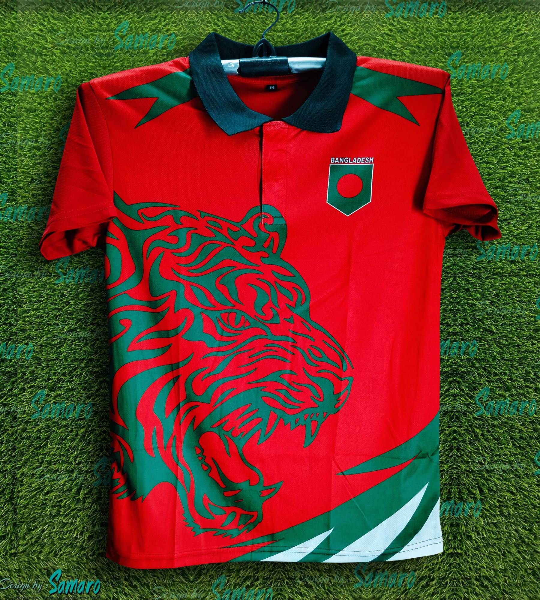 Picture of b-d Football Jersey - Bangladesh Polo Jersey for Man - Banglades Fan Jersey