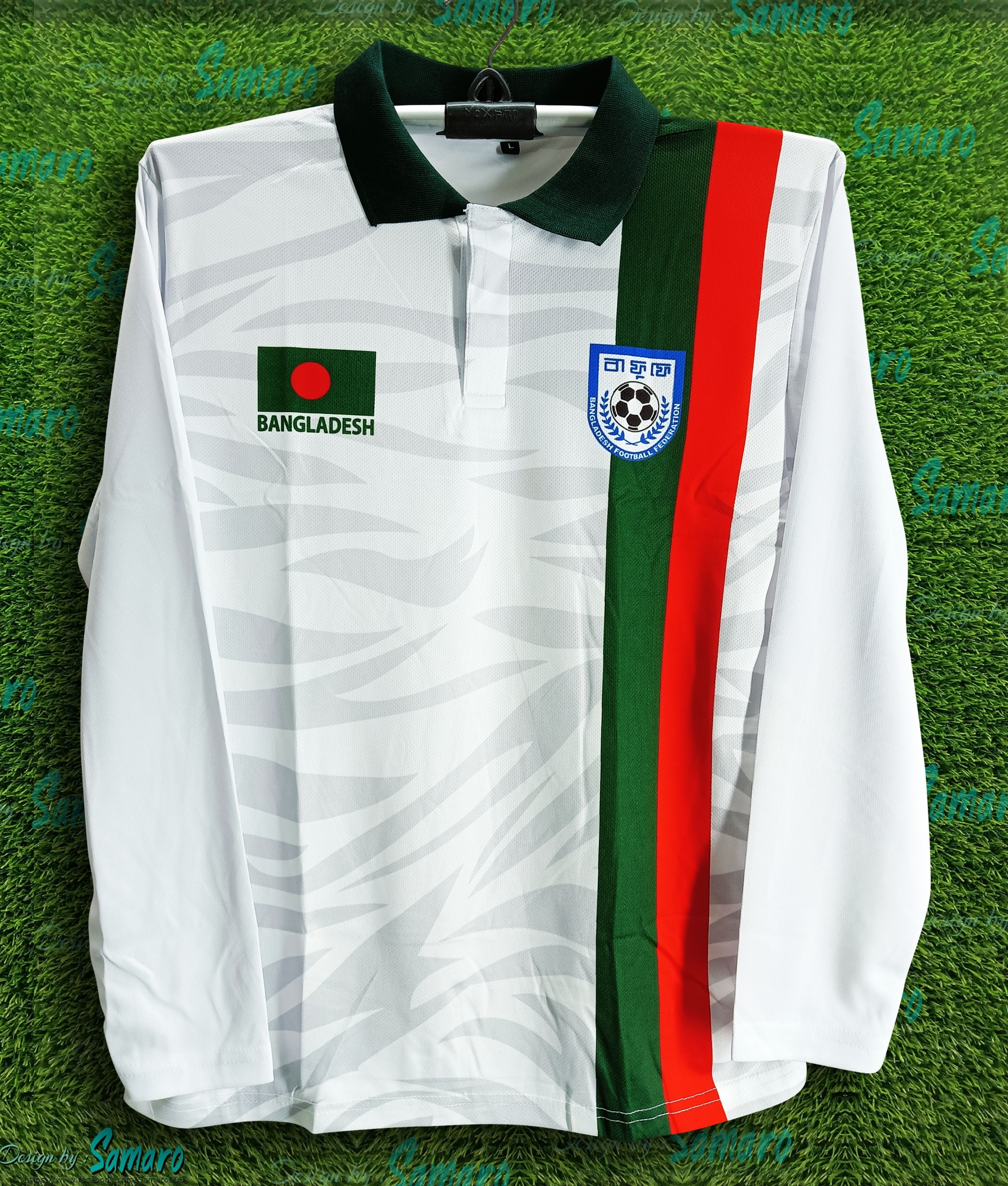 Picture of B-d Full Sleeve Polo Jersey for Man - T shirt for Man - Banglades Fan Jersey