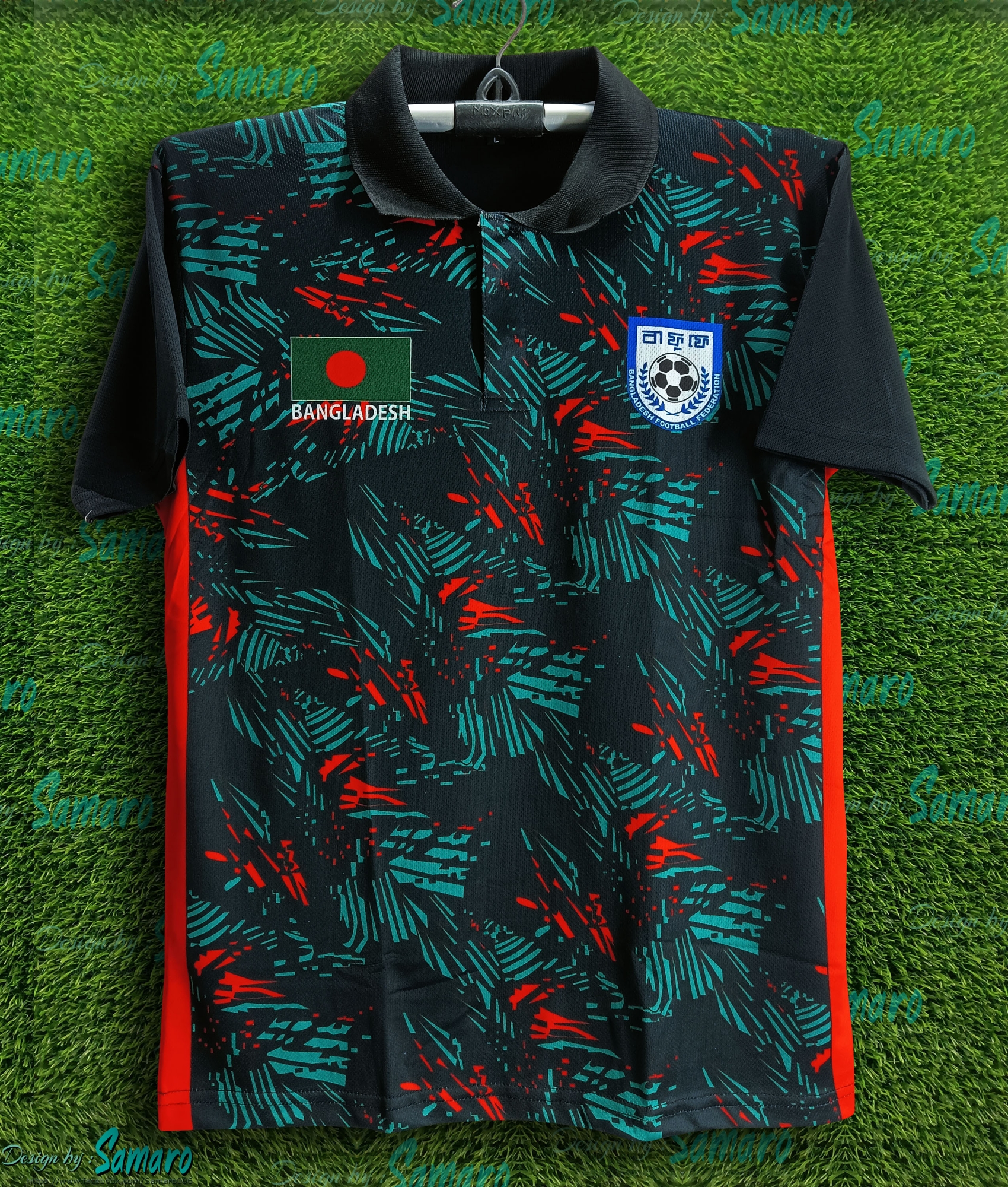 Picture of b-d Football Jersey - Bangladesh Polo Jersey for Man - Banglades Fan Jersey