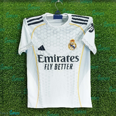 Picture of Real Madrid Jersey 2025-2026 Thai Premium Football Jersey For  Men - Half Sleeve Jersey - Real Madrid Football Jersey 2025