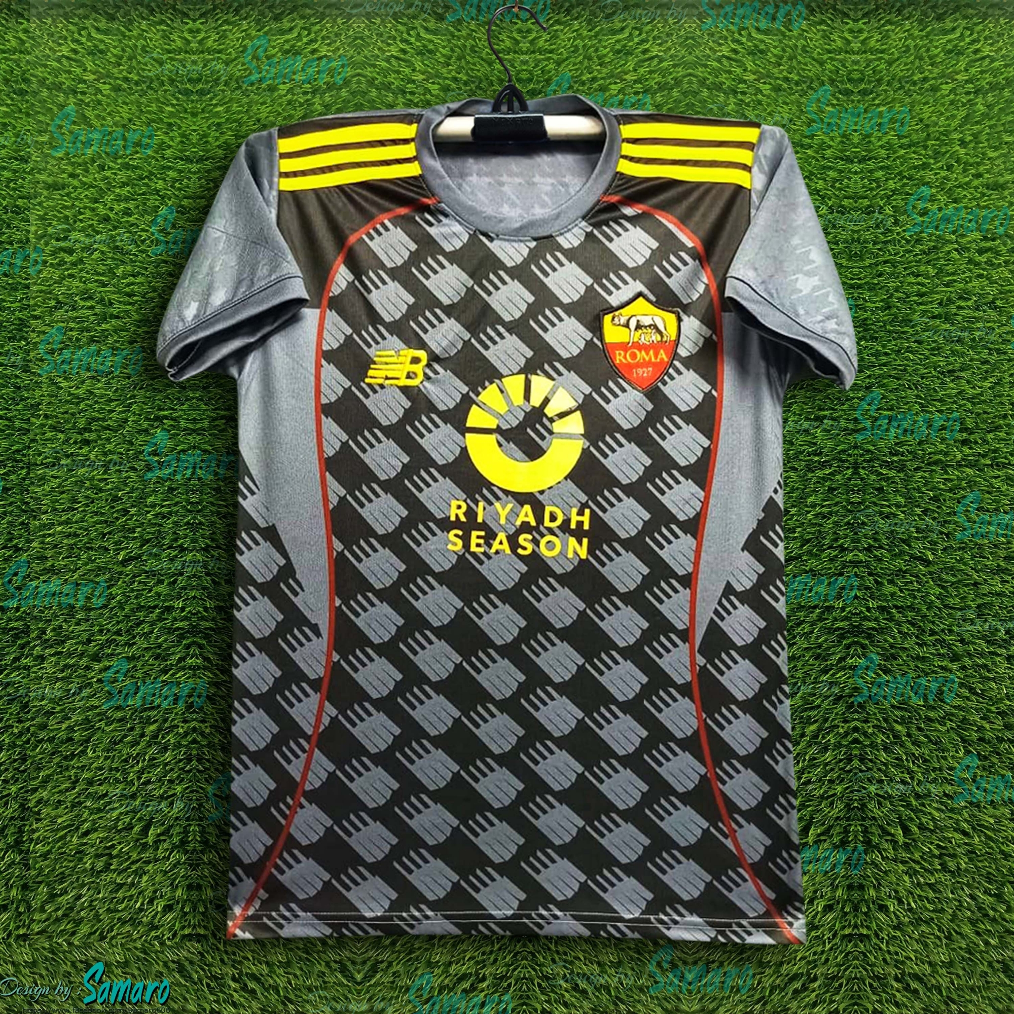 Picture of Roma Jersey 2025/2026 Thai Premium Football Jersey For Men - Half Sleeve Jersey - Roma Football Jersey 2025