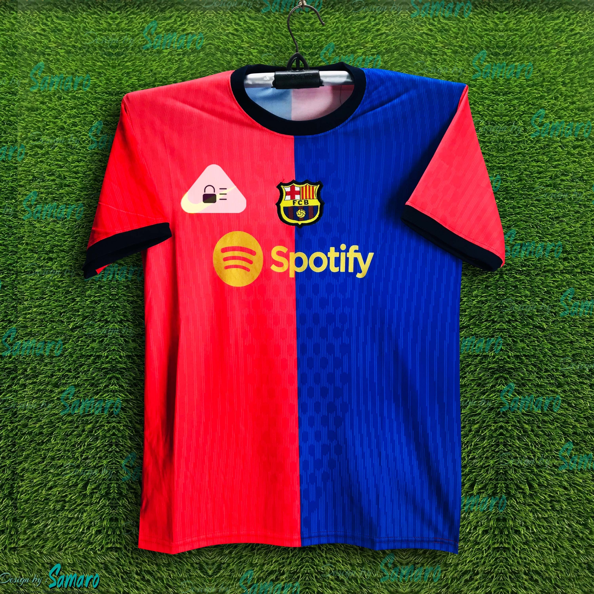 Picture of Barcelona Short Sleeve Thai Premium Football Jersey For Men - Half Sleeve T Shirt - Barcelona Jersey 2025/26