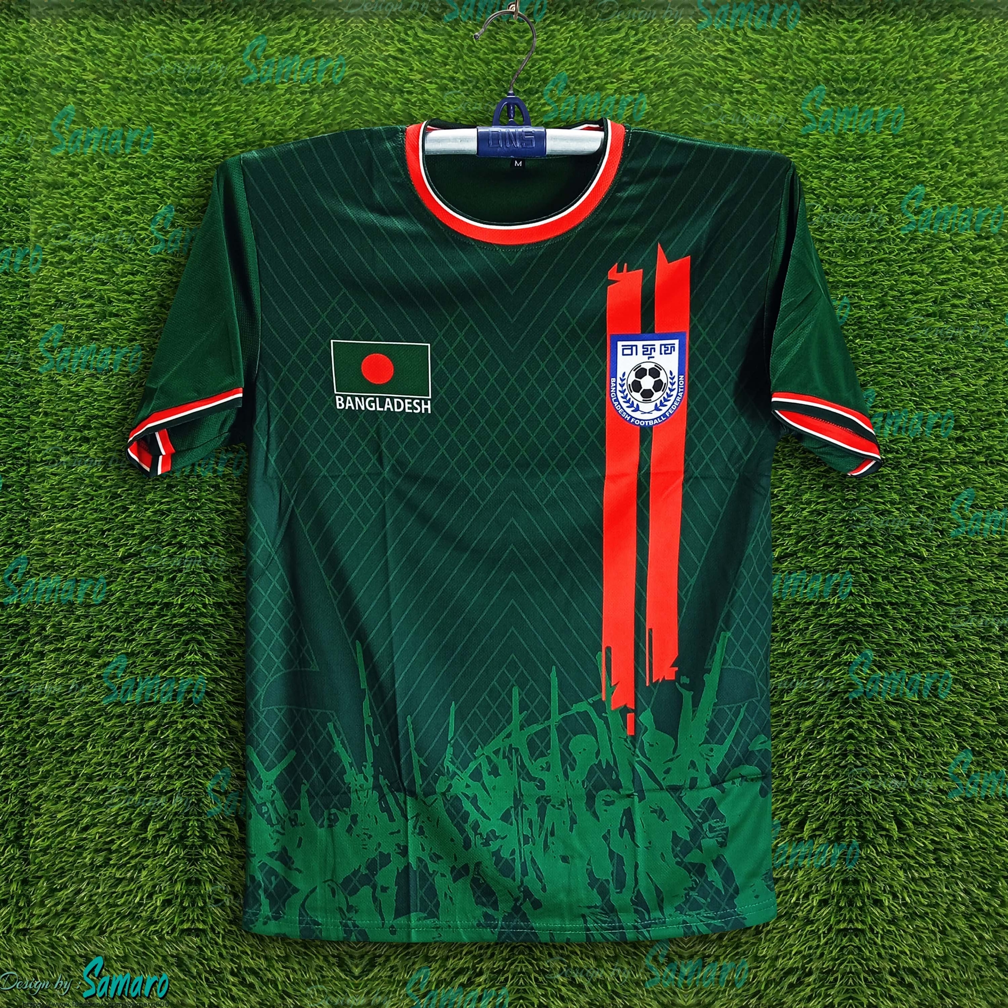 Picture of B-d Short Sleeve Football Jersey for Men - Half Sleeve t-shirt - Banglades Fan Jersey
