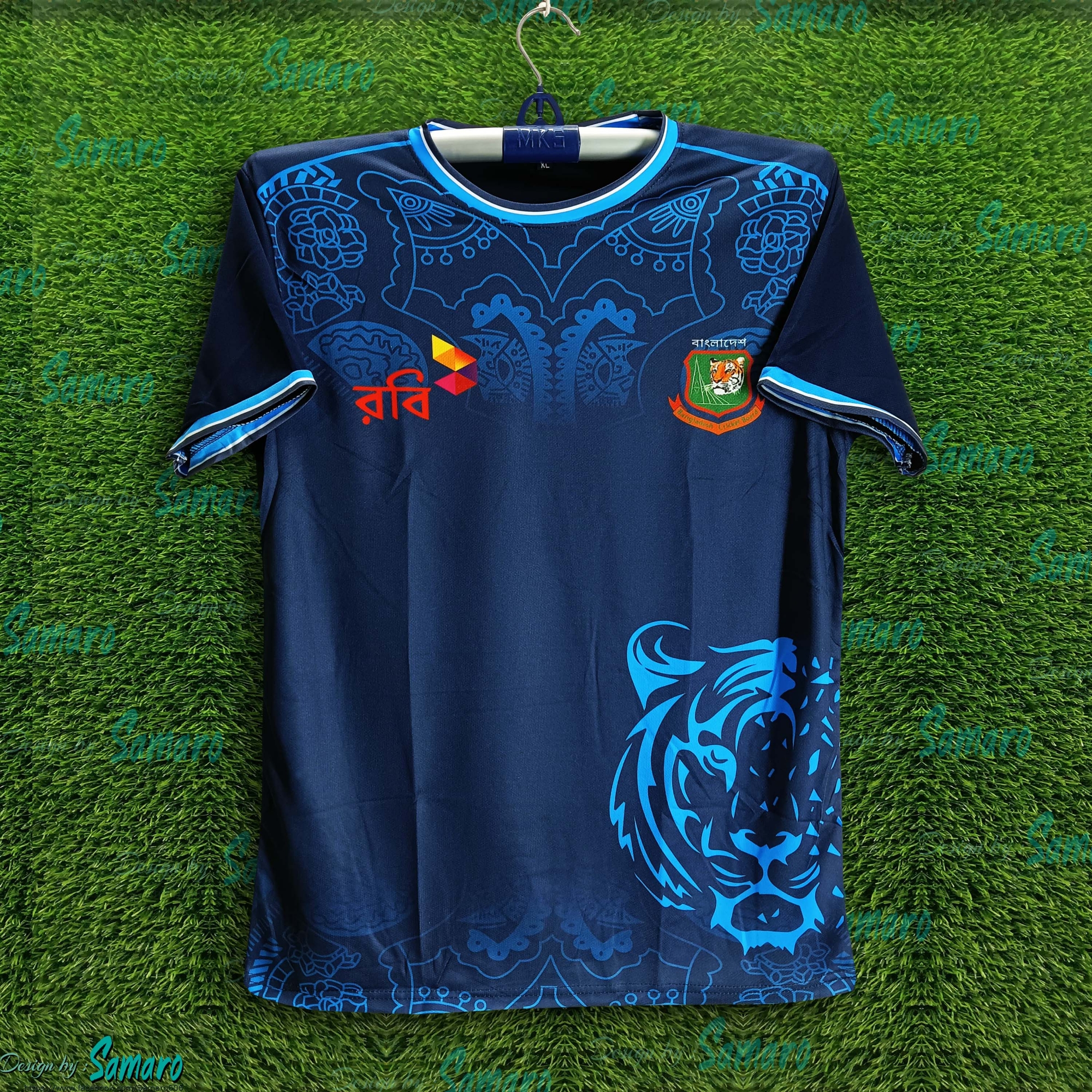 Picture of Bangladesh Short Sleeve Training Cricket Jersey For Man - training jersey - Bangladesh Cricket Jersey
