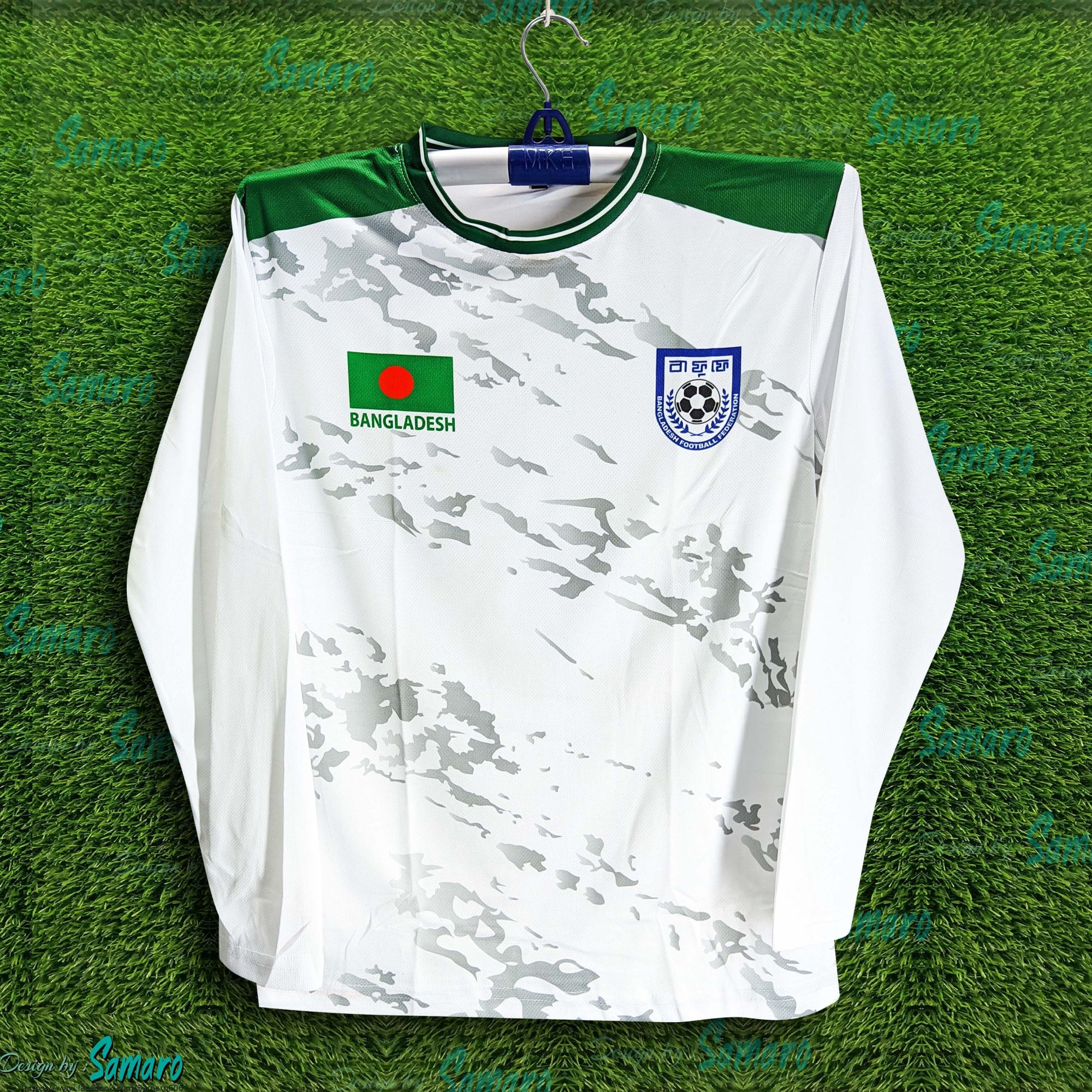 Picture of B-d Football Jersey - Full sleeve Banglades Fan Jersey for Man - Football Jersey