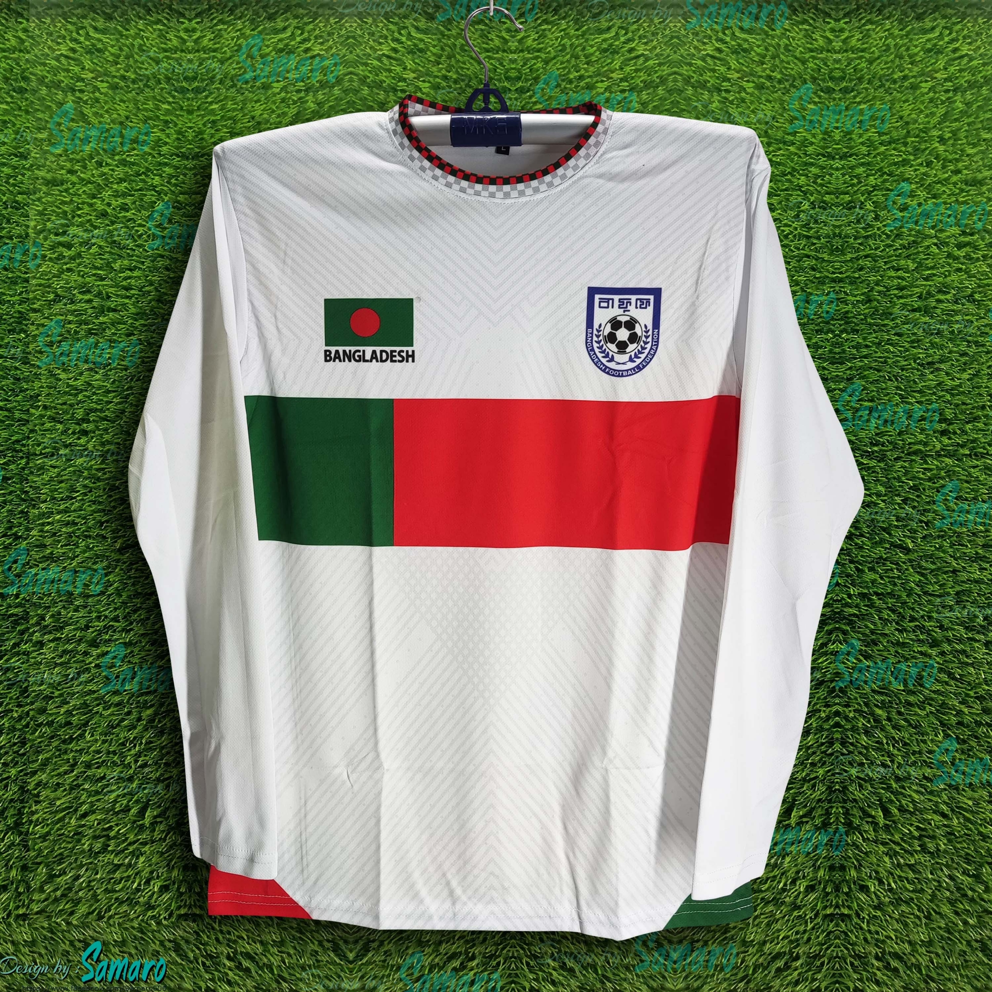 Picture of B-d Football Jersey - Full sleeve Banglades Fan Jersey for Man - Football Jersey