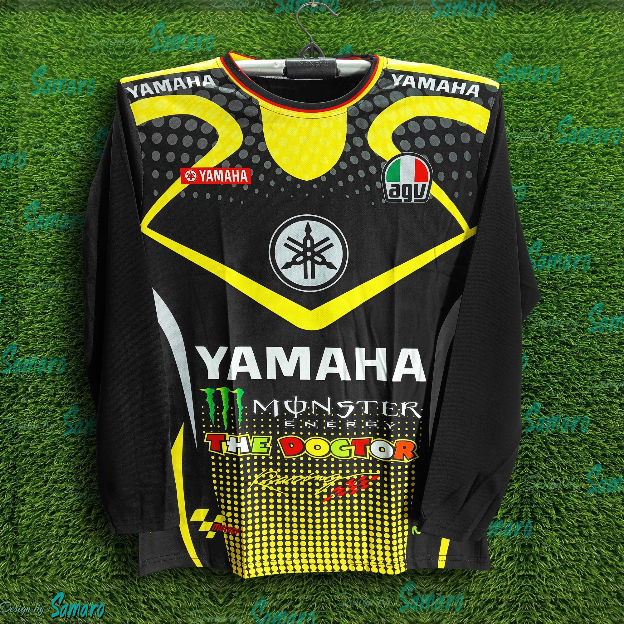 Picture of Yahama Full Sleeve Bike Jersey For Man - Bike T-shirt for Men - Yahama Bike Jersey