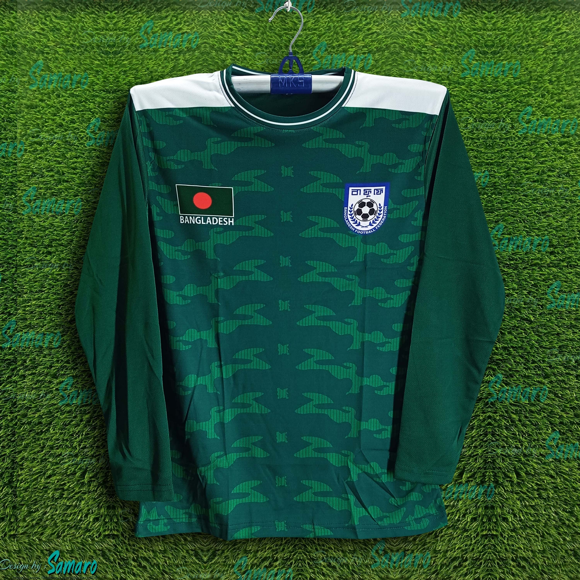 Picture of B-d Football Jersey - Full sleeve Banglades Fan Jersey for Man - Football Jersey