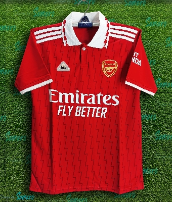 Picture of Arsenal Short Sleeve Collar Thai Premium Football Jersey For Man - Arsenal Polo Jersey - Arsenal Jersey