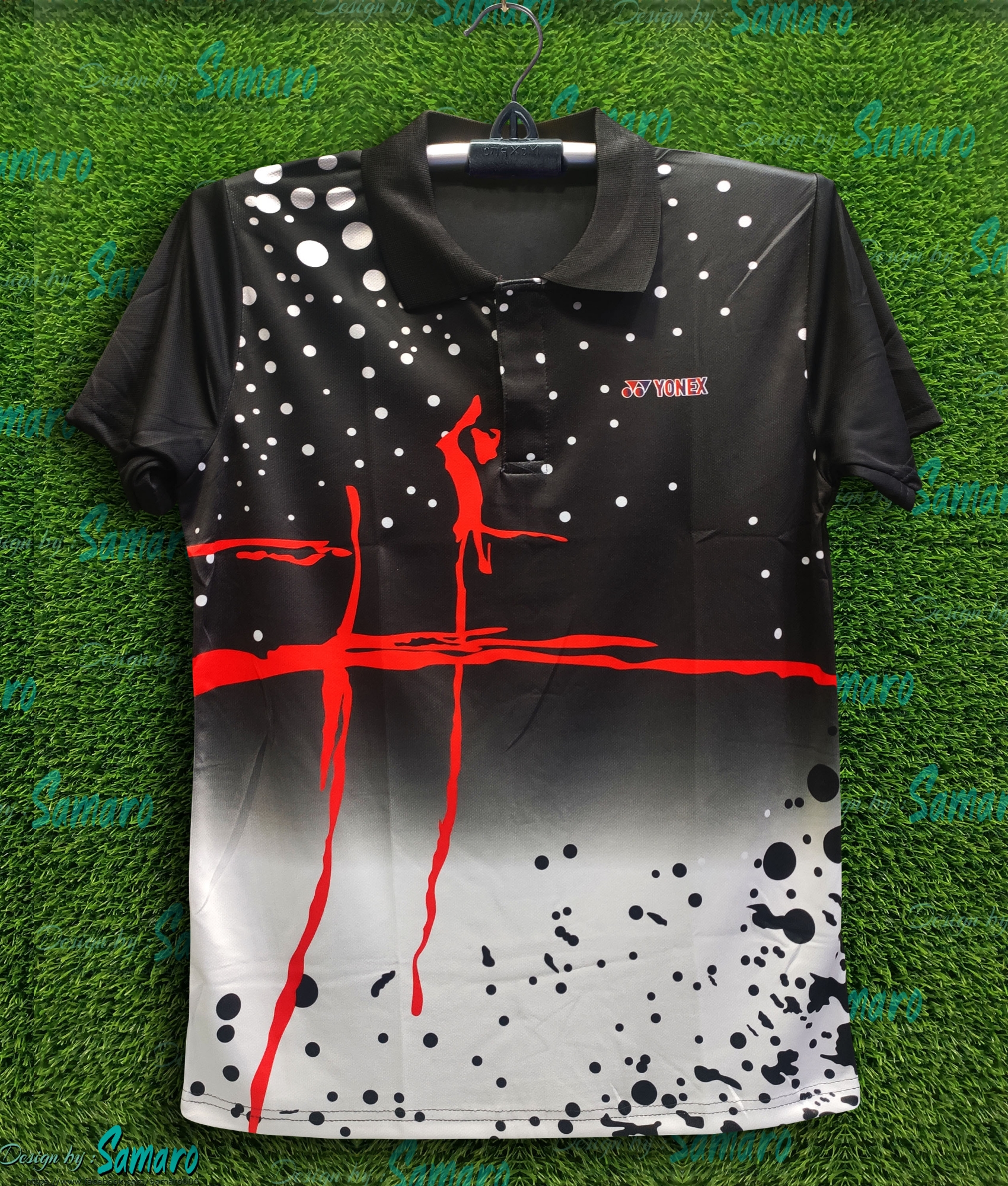 Picture of Yonex Short Sleeve Collar Polo Jersey For Men - Polo T Shirt For Men - Jersey