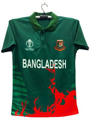 Picture of Bangladesh Cricket World Cup Jersey - Short Sleeve Polo Jersey For Men - Bangladesh Cricket Jersey 2024-25