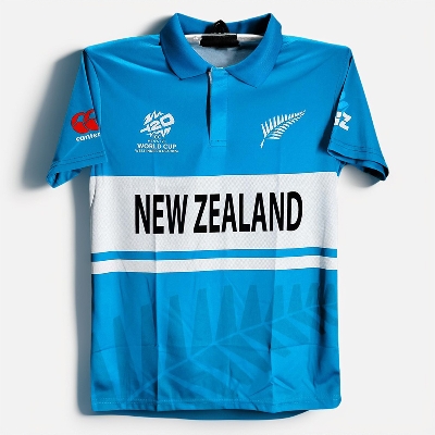 Picture of New Zealand T20 World Cup Jersey 2024 - New Zealand Polo Cricket Jersey For Men - New Zealand Jersey 2024
