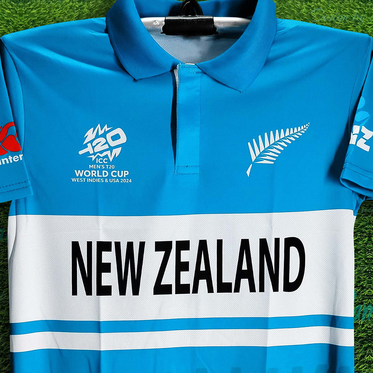 Picture of New Zealand T20 World Cup Jersey 2024 - New Zealand Polo Cricket Jersey For Men - New Zealand Jersey 2024