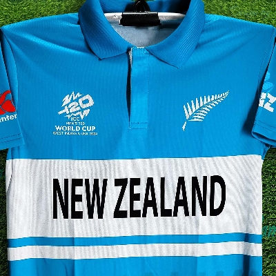 Picture of New Zealand T20 World Cup Jersey 2024 - New Zealand Polo Cricket Jersey For Men - New Zealand Jersey 2024