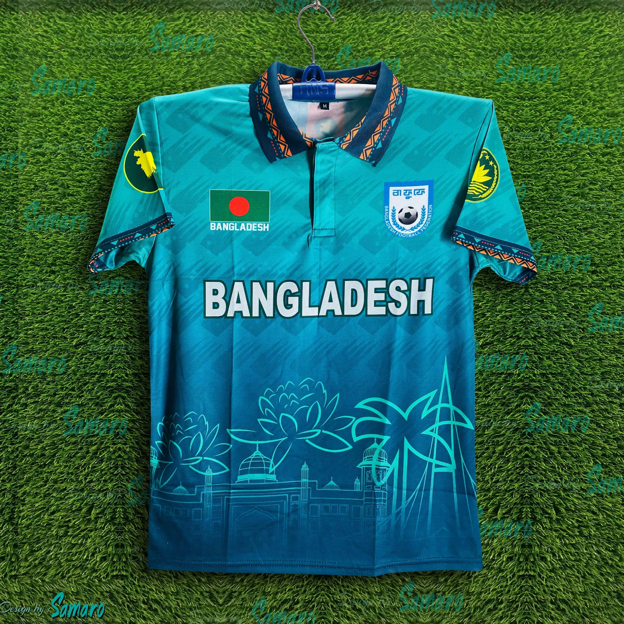 Picture of B-d Premium Short Sleeve Collar Banglades Fan Jersey for Man - Half Sleeve Polo T Shirt - Jersey 2025/2026