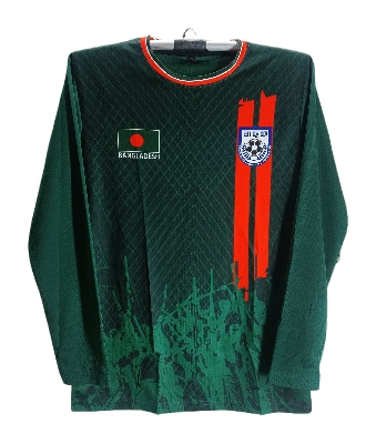 Picture of B-d Football Jersey - Full sleeve Banglades Fan Jersey for Man - Football Jersey