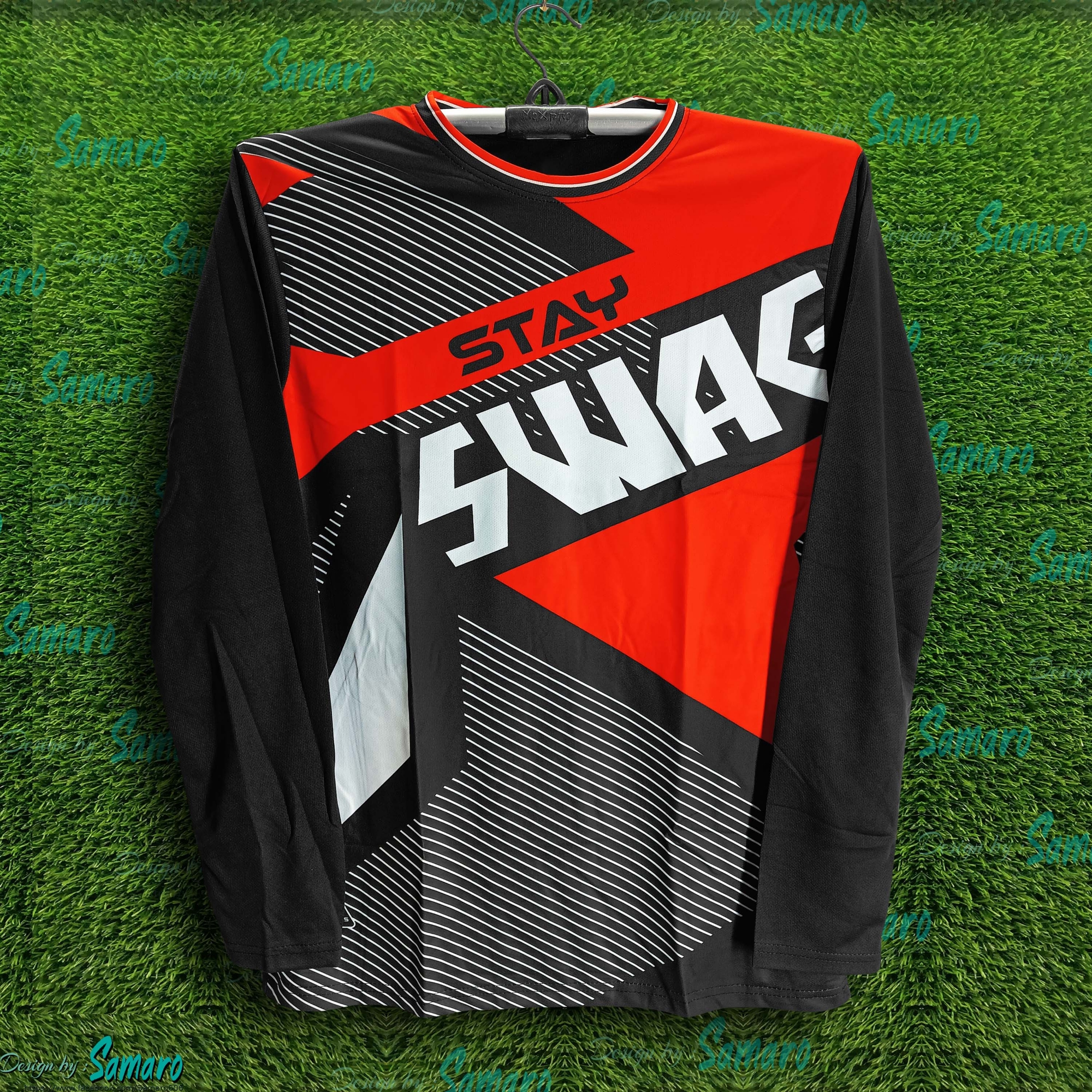 Picture of SWAG Full Sleeve Bike Jersey For Man - Bike T Shirt For Man - SWAG Bike Jersey