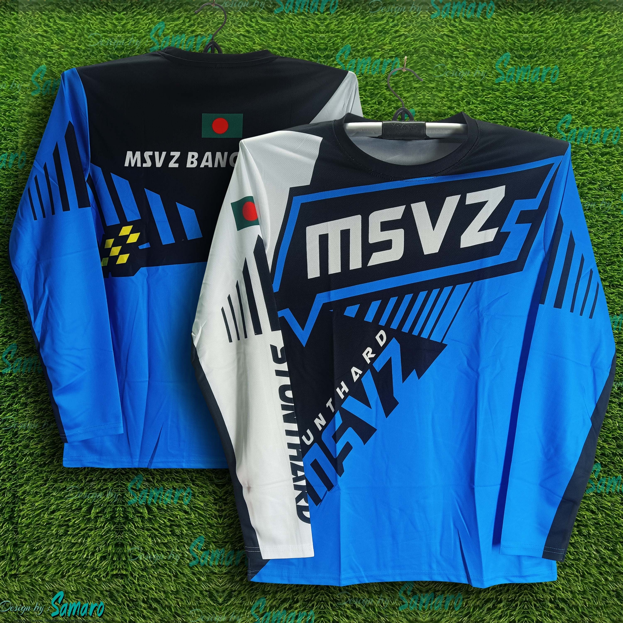 Picture of MSVZ Bangladesh Full Sleeve Bike Jersey For Man - Bike T Shirt For Man - MSVZ Bike Jersey