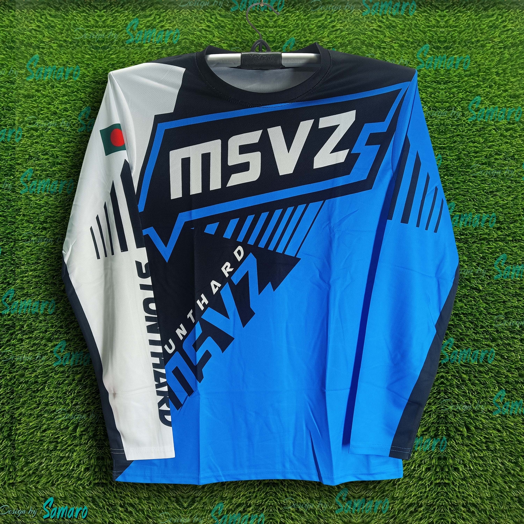 Picture of MSVZ Bangladesh Full Sleeve Bike Jersey For Man - Bike T Shirt For Man - MSVZ Bike Jersey