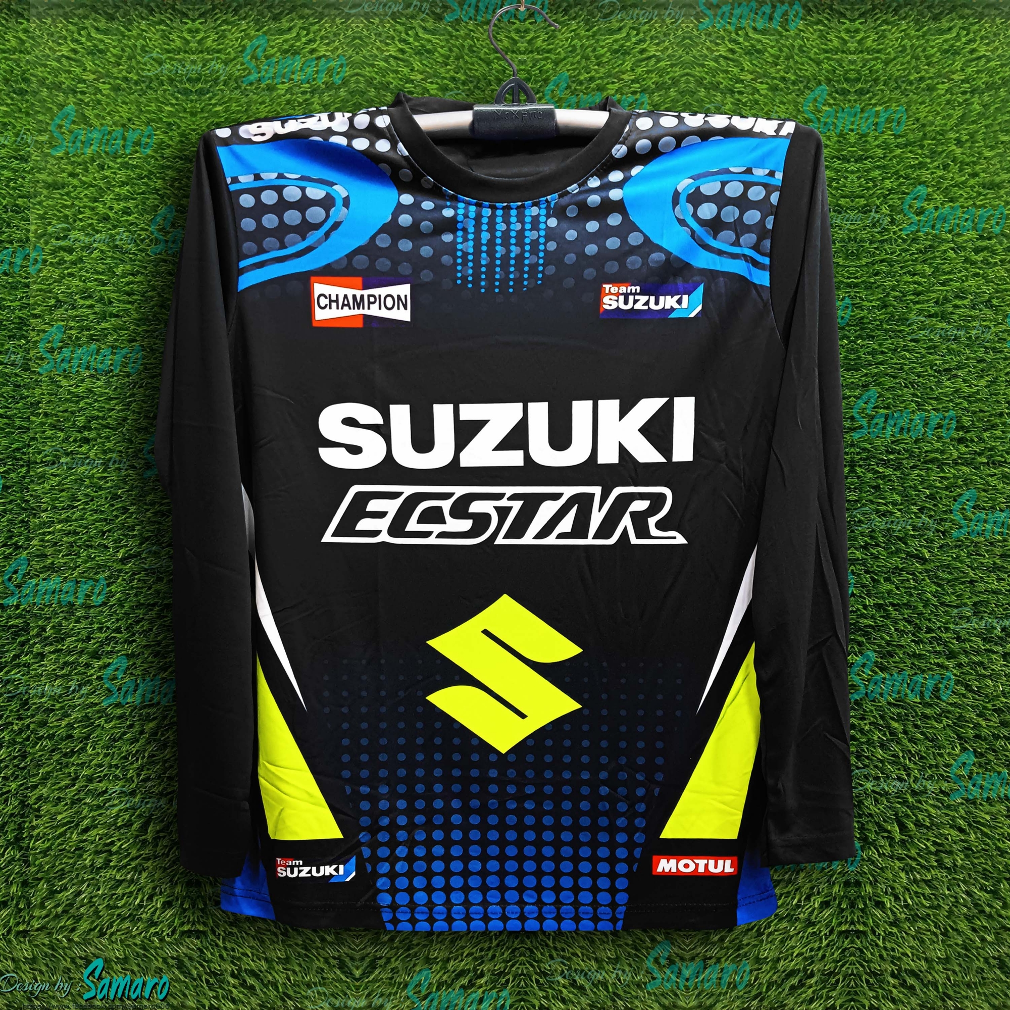 Picture of Suzuki Full sleeve Bike Jersey For Men - Suzuki Ecstar Jersey - Suzuki Bike Jersey