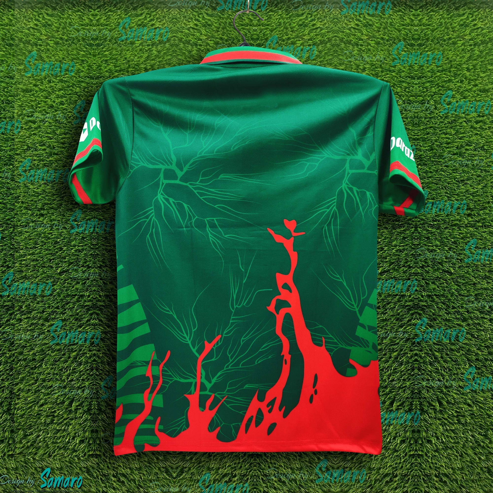 Picture of Bangladesh World Cup Short Sleeve Polo Cricket Jersey For Men - New Half Sleeve T Shirt - Bangladesh Cricket Jersey 2025/26