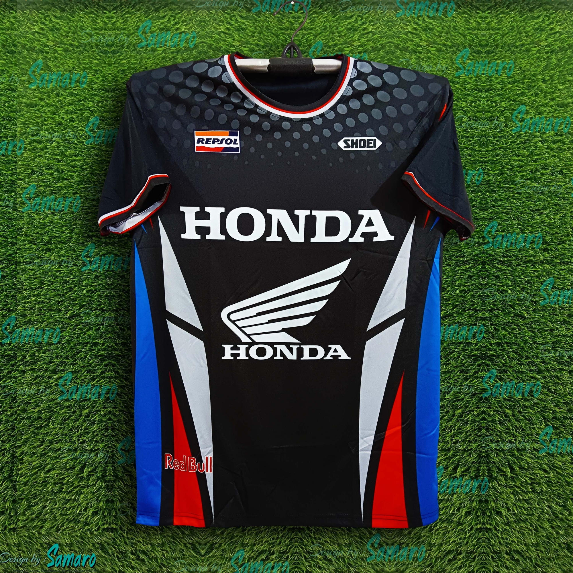 Picture of Honda Short Sleeve Bike Jersey For Men - Honda Jersey - Honda Bike Jersey