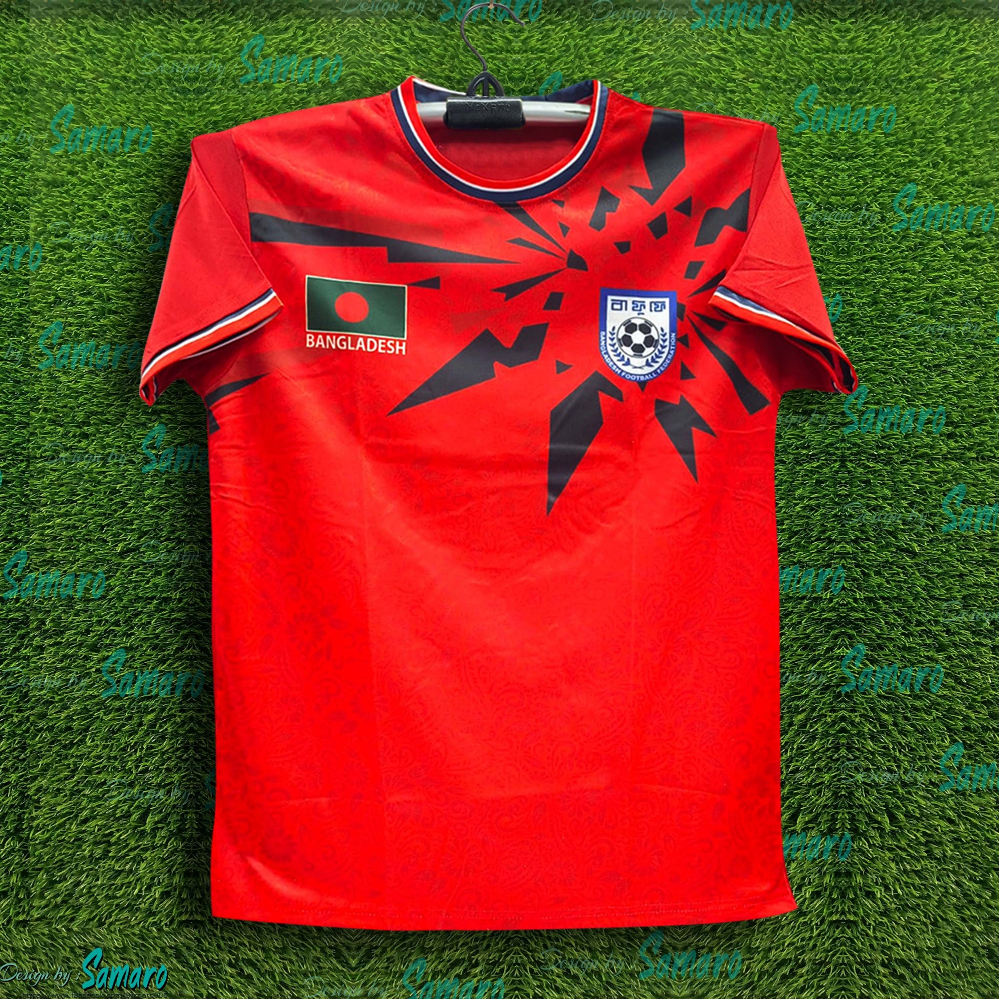 Picture of B-d Short Sleeve Football Jersey For Men - T Shirt For Men - Banglades Fan Jersey